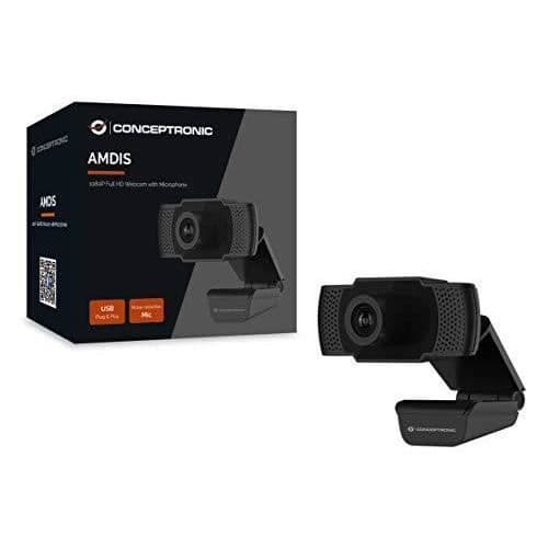 Conceptronic AMDIS01B Webbkamera AMDIS 1080p Full HD + Mikrofon