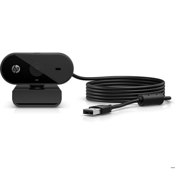 Webbkamera - HP - 320 FHD - Upplösning 2048x1536 - USB-A - Automatisk bildkorrigering
