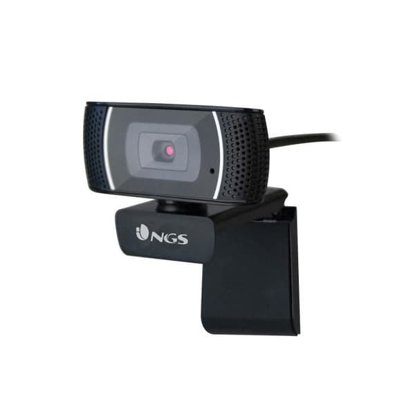 NGS XPRESSCAM1080 - Full HD 1920x1080 webbkamera med USB 2.0-anslutning, inbyggd mikrofon, 2Mpx True Resolution och Plug&Play