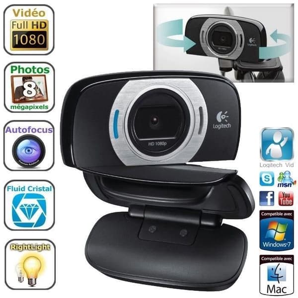 Logitech webbkamera full HD - C615