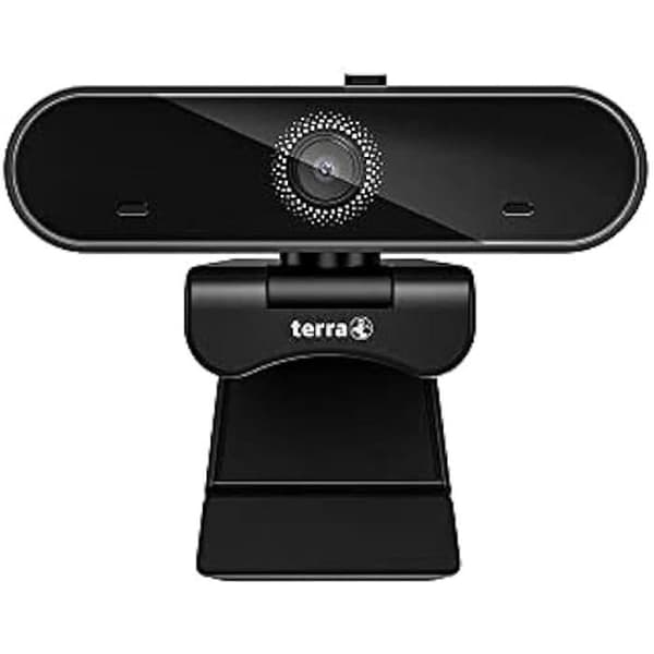 Webbkamera - Wortmann AG - TERRA TW-S01 - 1920x1080 pixlar - Mikrofon inkluderad - Stativ att montera Svart