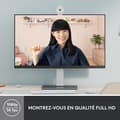 Miniatyrbild 2 av 6: Logitech Brio 300 Full HD-webbkamera med sekretess, brusreducerande mikrofon, USB-C - Vit