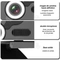 Miniatyrbild 2 av 4: INN Webcam för PC 4k med extra ljus, inbyggd mikrofon, 360 graders rotation, streamingwebbkameror, webbkameror för streaming.