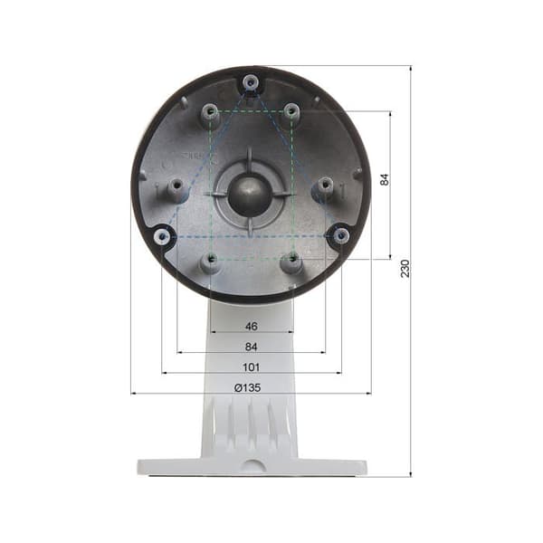 Väggmontering - Hikvision - DS-1273ZJ-135 - Vit - Kompatibel med kupolkameras - Tillbehör