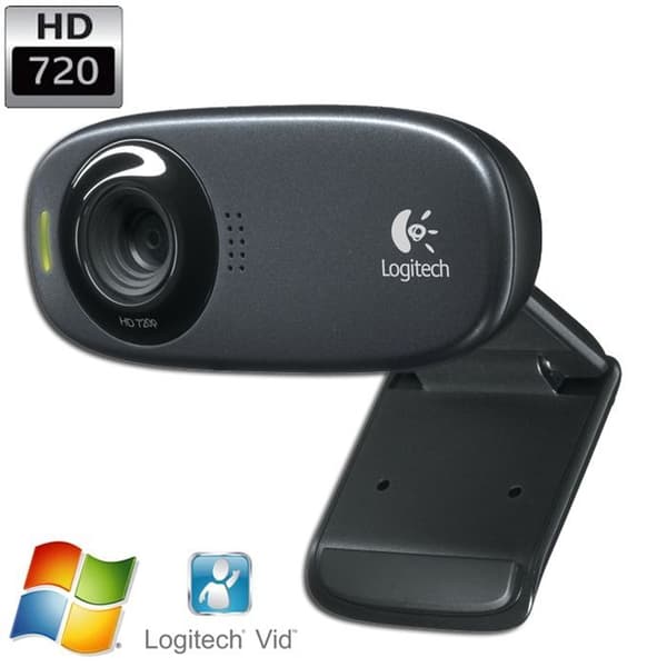 LOGITECH - 720P HD webbkamera - C310 - Svart Svart