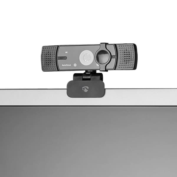 Nedis webcam Full HD 60fps / 4K 30fps sort