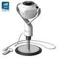 Miniatyrbild 1 av 4: Webbkamera 360° - j5create - JVU368-N - HD - Ekoavstängning - Professionell högtalare