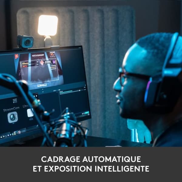 Webbkamera - Full HD 1080p - Logitech G - StreamCam - För Twitch- och YouTube-streaming - Grafit