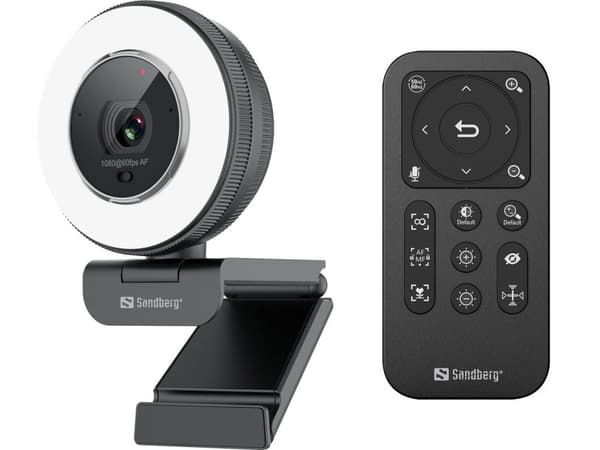 Sandberg Streamer USB Webcam Pro Elite, 134-39 Sort