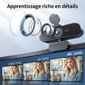 Miniatyrbild 2 av 4: Webbkamera - eMeet - Nova 4K - 2 Mikrofoner - Autofokus - Plug &amp; Play