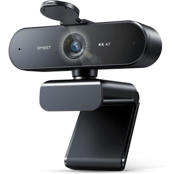Webbkamera - eMeet - Nova 4K - 2 Mikrofoner - Autofokus - Plug &amp; Play