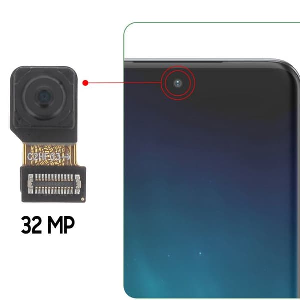 Framkamera för Motorola Edge 40 Neo 32MP Selfie-sensor Relife Svart