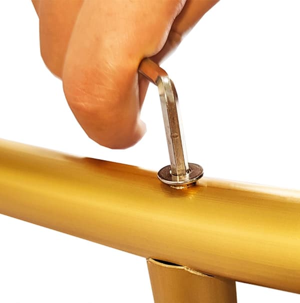 Bröllopsbåge-Rund-Guld 200cm Festdekoration Ballongbåge | MonsterShop