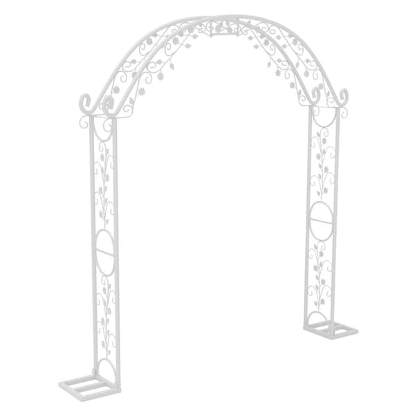 Bryllupsbue Stativ, Elegant Metal Design, Stor Størrelse,HVID, 220x30x240cm