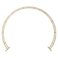Miniatyrbillede 1 af 2: Rund Metal Bryllupsbue, Robust Kulstofstål, Fritstående Design,Guld, 2.70x2.30m