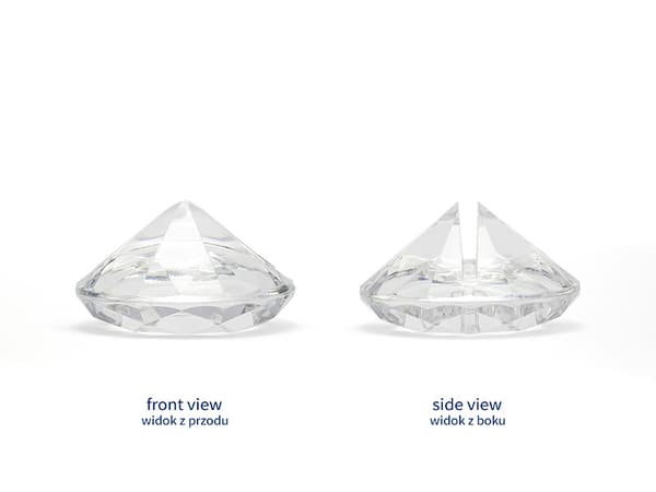 Visitkortholder, transparent, 40 mm (1 karton / 20 pakker) (1 pakke / 10 stk.)