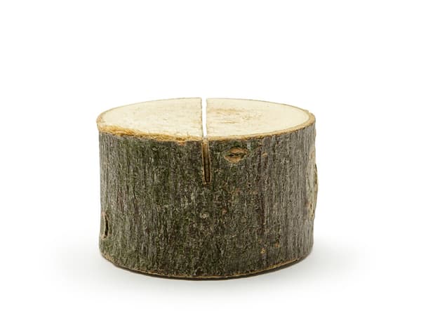 Visitkortholdere i træ, diameter 3-4 cm (1 pakke / 6 stk.)