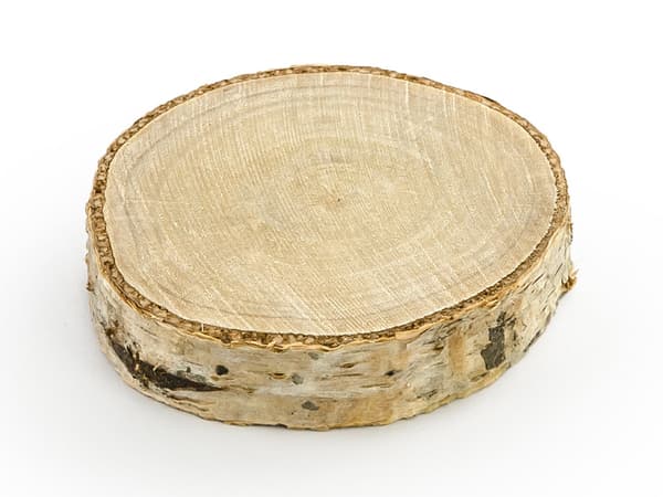 Placeringskort i trä, diameter 4,5-6,5 cm (1 förpackning / 20 st.)