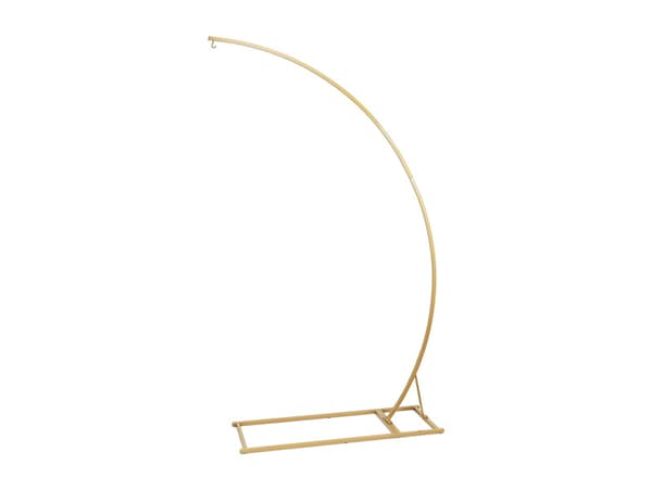 Metal lysekroneholder, guld, 135x230 cm