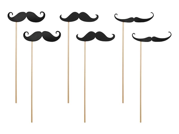 Mustaschnotiser (1 förpackning / 40 förpackningar) (1 förpackning / 6 st.)