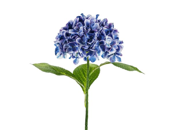 Kunstig blomst - Premium Hortensia, 69 cm, marineblå