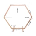 Miniatyrbillede 1 af 2: Træbryllupsbue, Hexagonform, Rustik Design,Hexagon, XXL