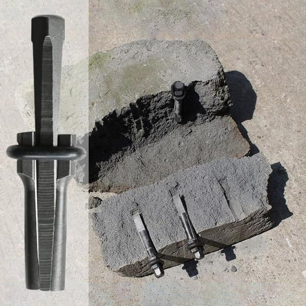 Lollanda 16 mm halkeilukiilat / kivikiilat kiven murtamiseen – 5 kpl kiilat HHowable kivenleikkaustyökalu