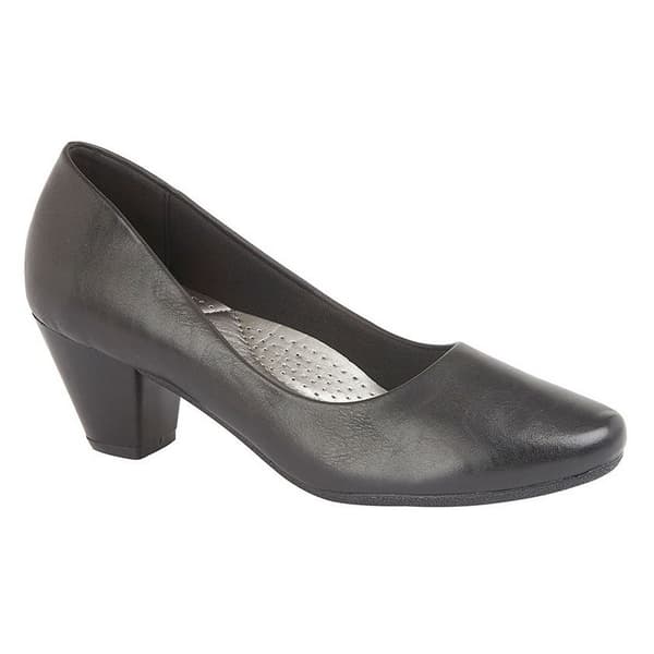 Boulevard Womens/Ladies PU Leather Plain Court Shoe (45mm Heel)