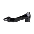 Miniatyrbild 2 av 4: Krisp Kvinnor/Ladies Bow Toe Low Heel Leather Court Shoe