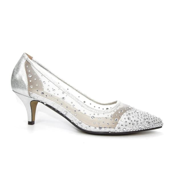 Lunar Womens/Ladies Alisha Faux Gemstone Court Shoes