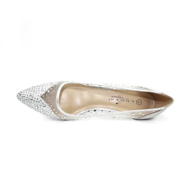 Lunar Womens/Ladies Alisha Faux Gemstone Court Shoes