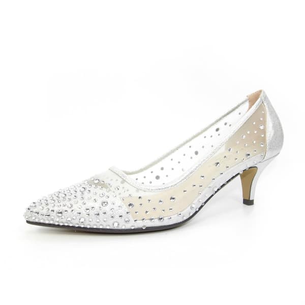 Lunar Womens/Ladies Alisha Faux Gemstone Court Shoes