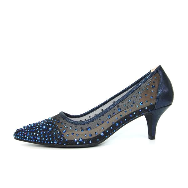 Lunar Womens/Ladies Alisha Faux Gemstone Court Shoes