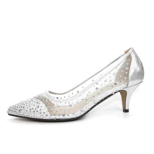 Lunar Womens/Ladies Alisha Faux Gemstone Court Shoes