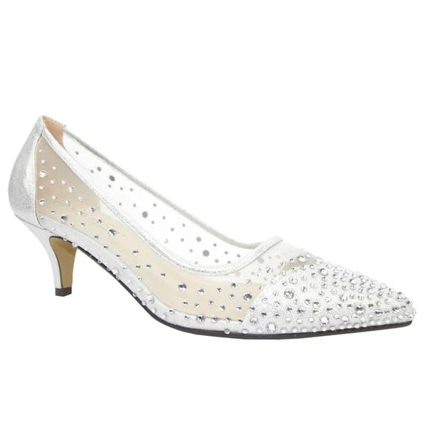 Lunar Womens/Ladies Alisha Faux Gemstone Court Shoes