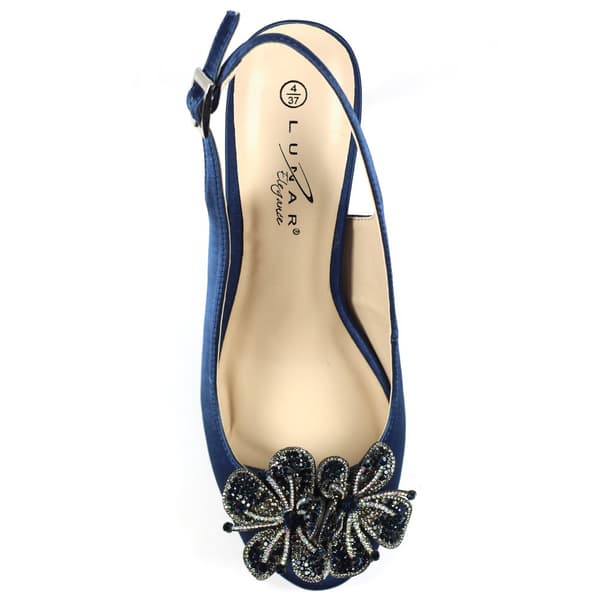 Lunar Womens/Ladies Ankara Satin Court Shoes