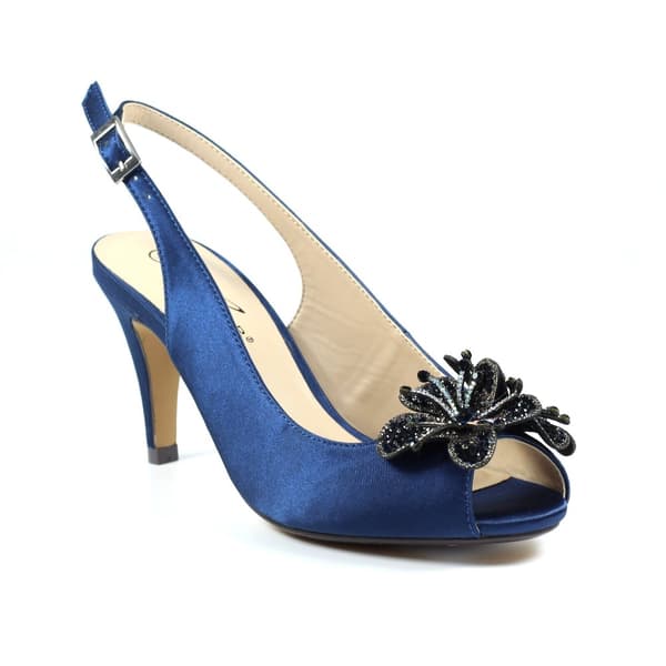 Lunar Womens/Ladies Ankara Satin Court Shoes