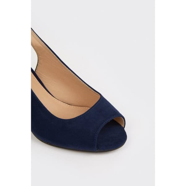 Good For The Sole Womens/Ladies Evelyn Peep Toe Wide Court Shoes