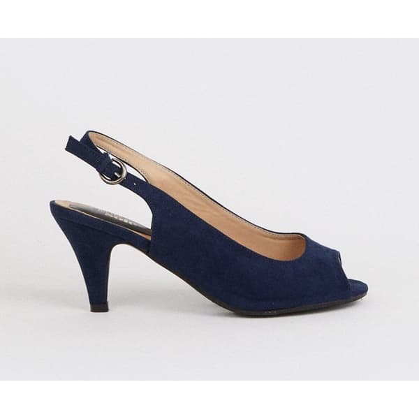 Good For The Sole Womens/Ladies Evelyn Peep Toe Wide Court Shoes