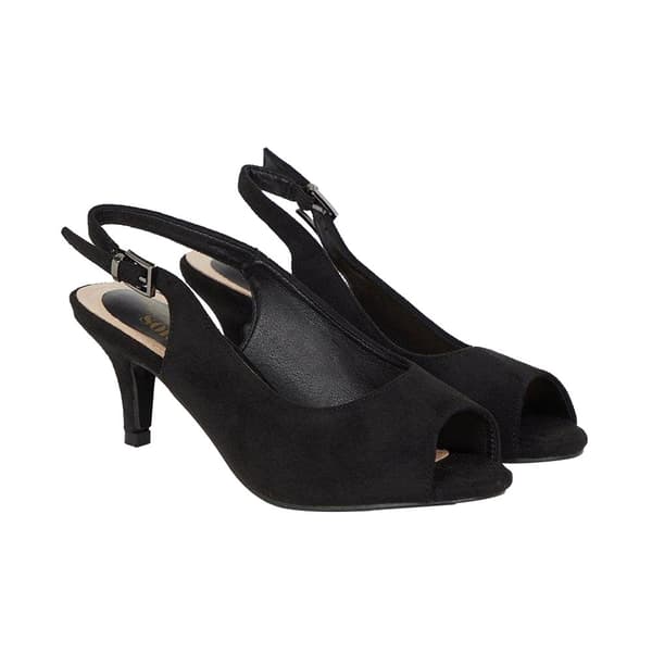 Good For The Sole Womens/Ladies Evelyn Peep Toe Wide Court Shoes