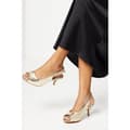 Miniatyrbilde 3 av 3: Good For The Sole Womens/Ladies Evelyn Peep Toe Wide Court Shoes