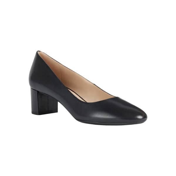 Geox Womens/Ladies Pheby 50 Leather Court Shoes Black 6 UK