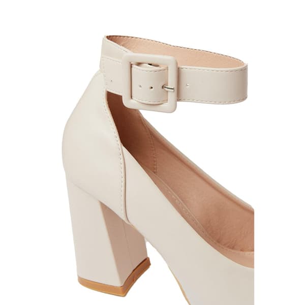 Faith Womens/Ladies Celine High Block Heel Court Shoes