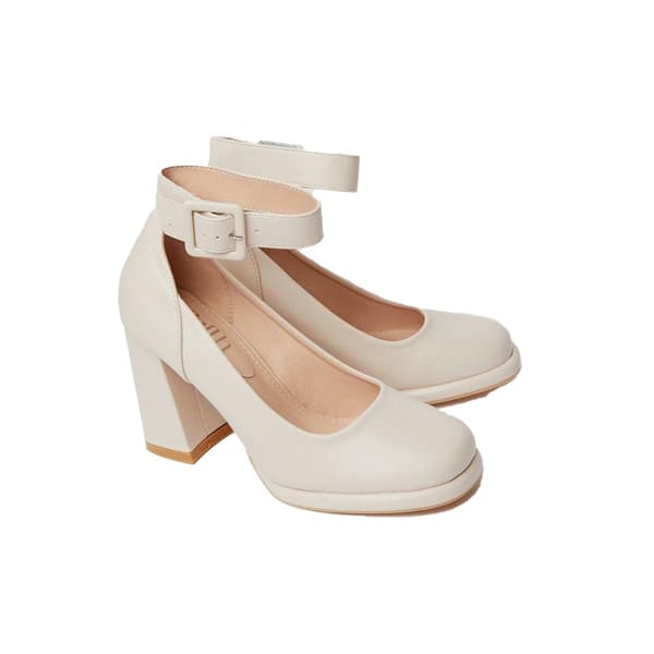 Faith Womens/Ladies Celine High Block Heel Court Shoes