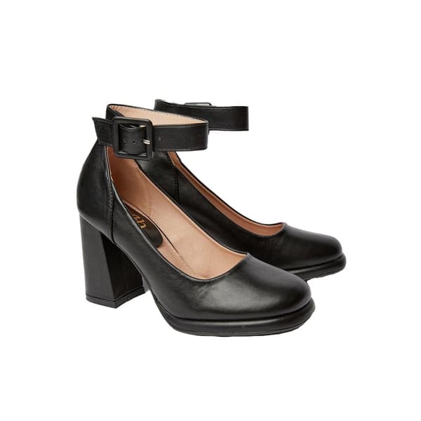Faith Womens/Ladies Celine High Block Heel Court Shoes