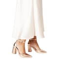 Miniatyrbilde 3 av 3: Dorothy Perkins Womens/Ladies Blanche Pointed Ankle Strap High Block Heel Court Shoes