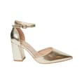 Pikkukuva 2 / 3: Dorothy Perkins Womens/Ladies Blanche Pointed Ankle Strap High Block Heel Court Shoes
