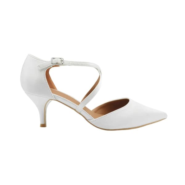 Where's That From Womens/Ladies Kennedi Satin Crossover Strap Kitten Heel Shoes