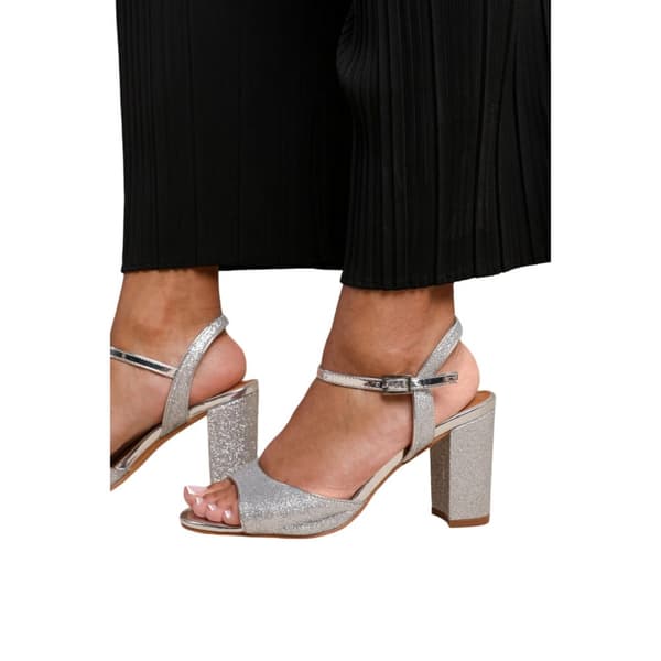 Where's That From Womens/Ladies Florence Ankle Strap Medium Block Heel High Heels
