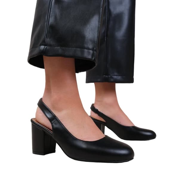 Where's That From Womens/Ladies Edith Sling Back Block Heel Shoes